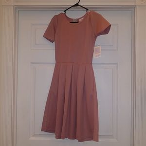 LuLaRoe XS Solid Mauve Amelia